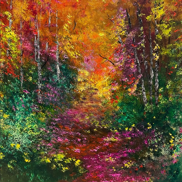 Other - “LOVE HOW I SEE IT” LARGE ORIGINAL ACRYLIC LANDSCAPE PAINTING by me